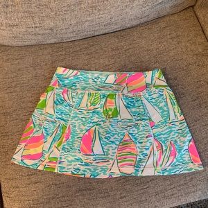 Lilly Pulitzer Luxletic Skort in You Gotta Regatta